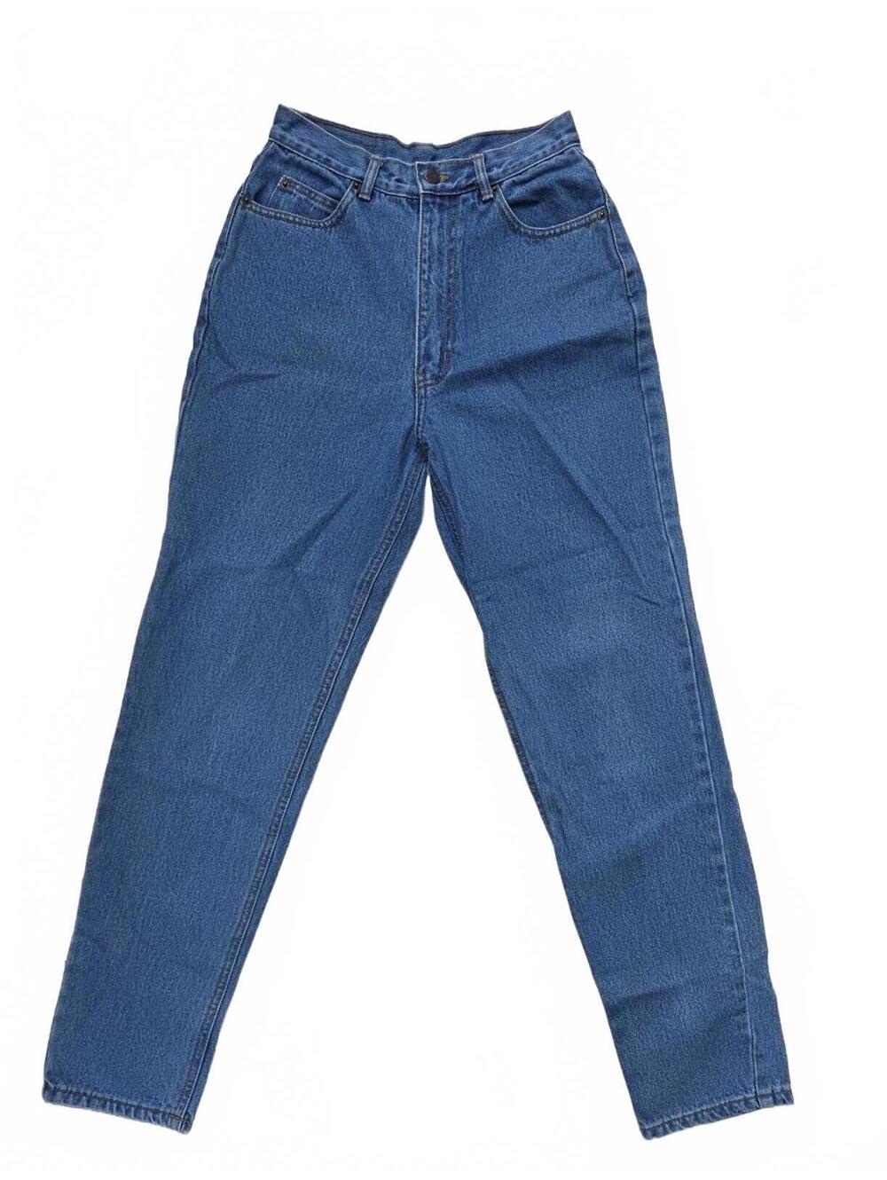 Vintage 90's Jordache High Waisted Tapered Leg Mom Jeans Size 9 Med Wash